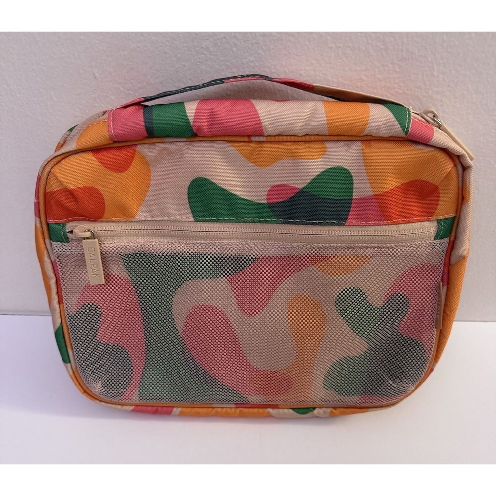 Calpak Multicolor Abstract Print Travel Cosmetic Bag